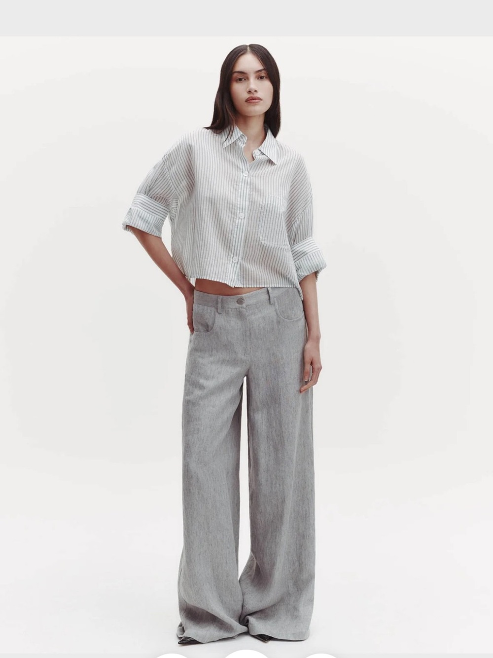 TWP Next Ex HARBOR GREY MULTI Button-Up Shirt XS/S